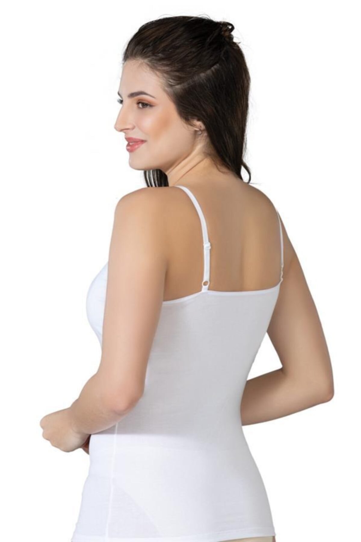 Pamuklu İnce Askılı Atlet Emay 1412 - Beyaz