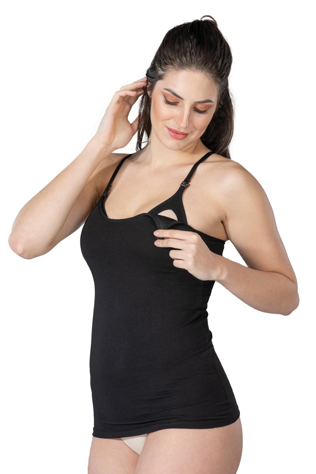 Çift Katmanlı Emzirme Atleti Emay 1413 - Siyah