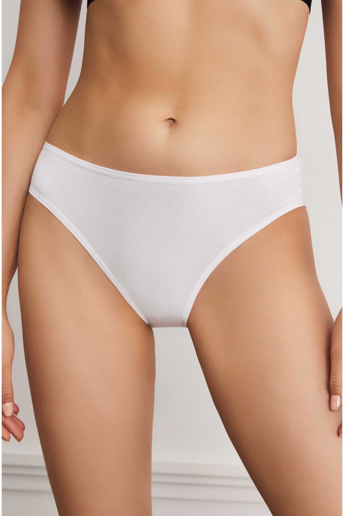 Pamuklu Düz Lastik Slip Külot 5'li Karışık Eros 770 - Karışık