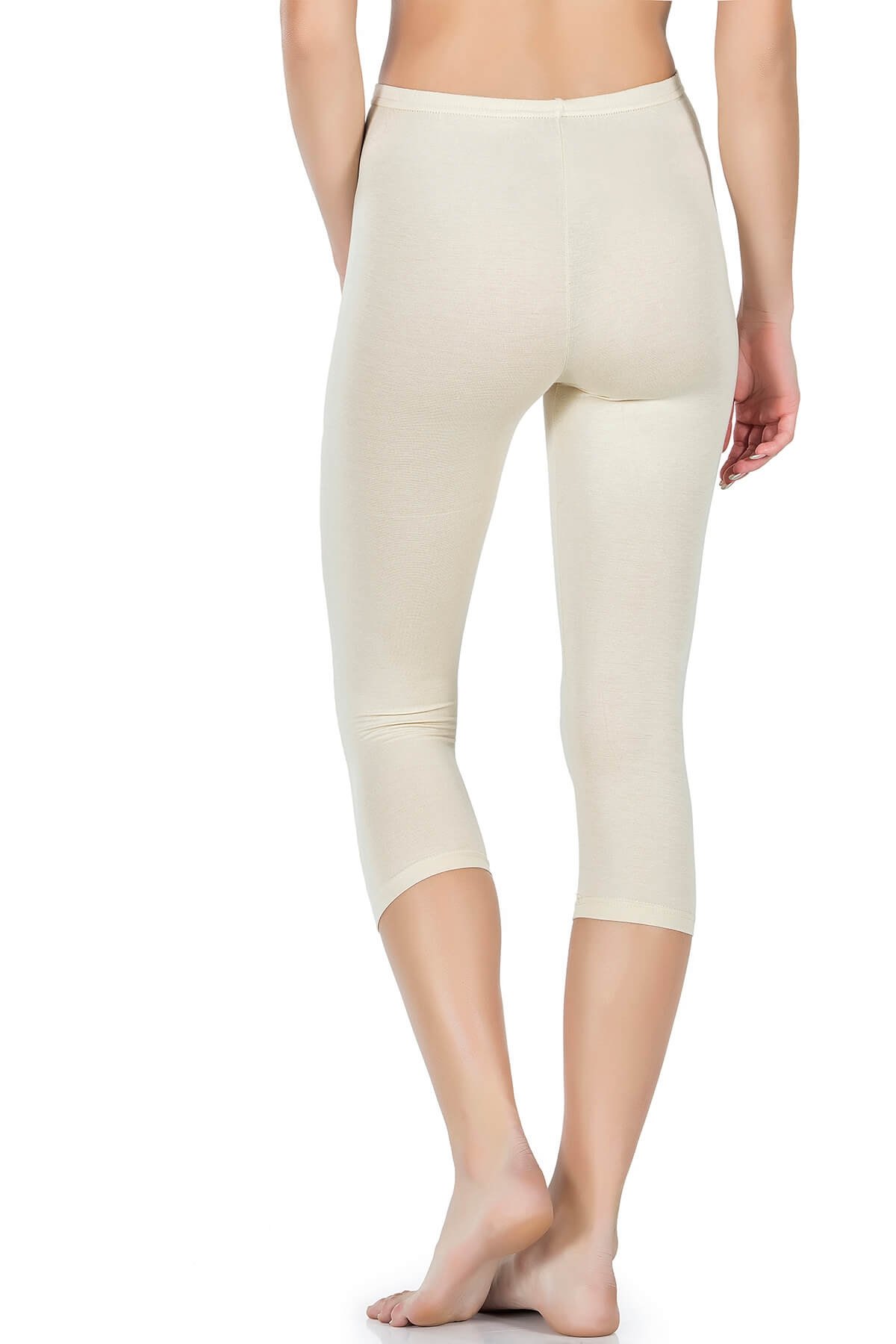 Yüksek Bel Dikey Dikişli Tayt Derya 424 - Ten