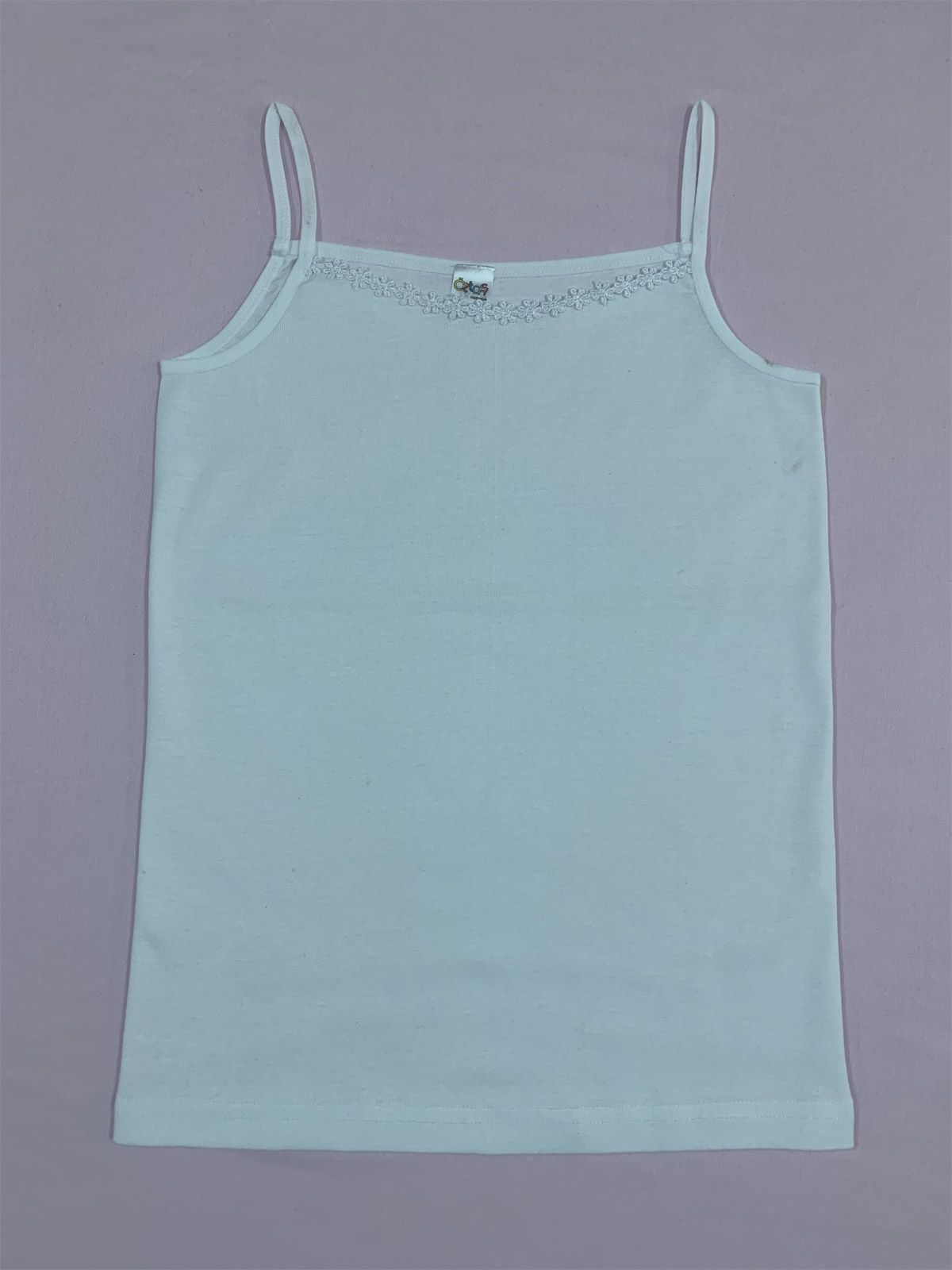 Pamuklu Geniş Askılı Atlet Kız Çocuk Öztaş 4012 - Görsel