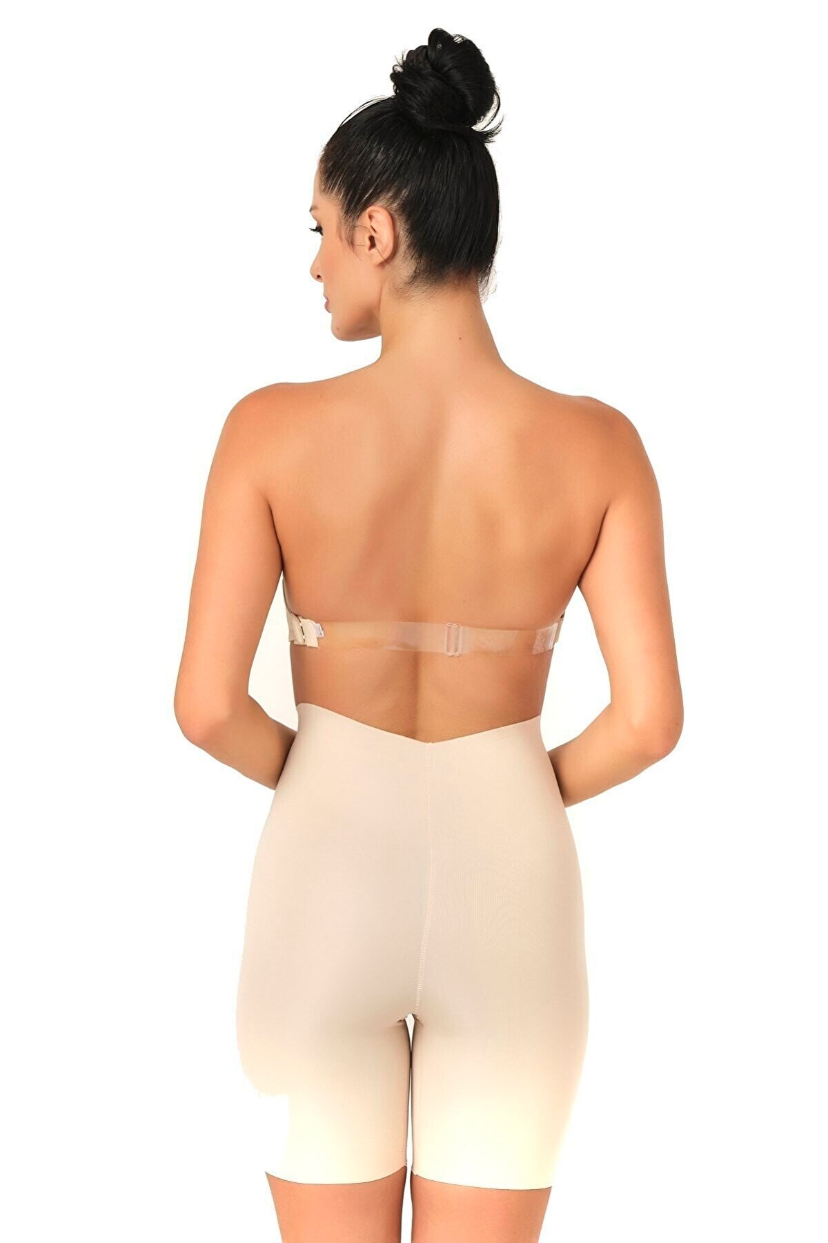 Yüksek Bel Dikişsiz Korse Boxer Emay 2707 - Ten