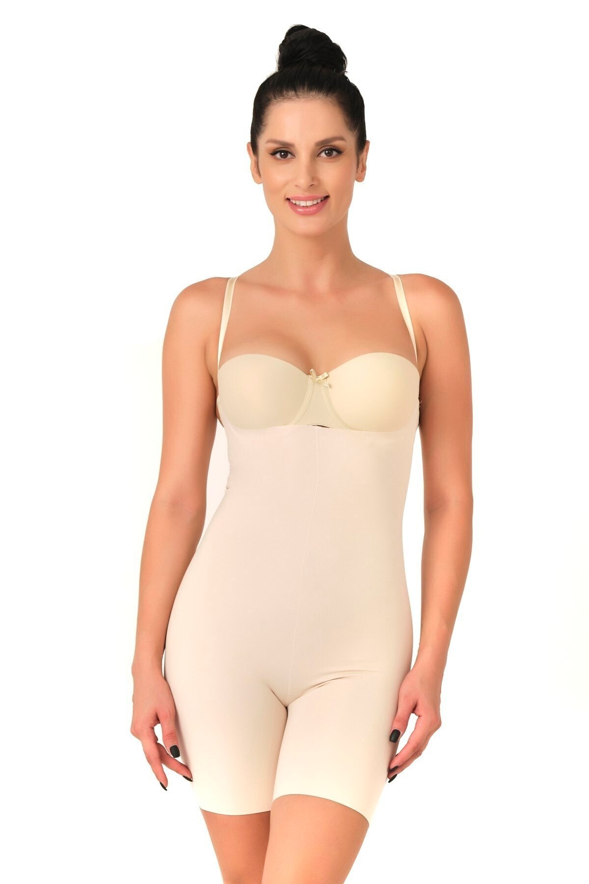 Lazer Kesim Göğsü Açık Toparlayıcı Korse Emay 2758 - Ten