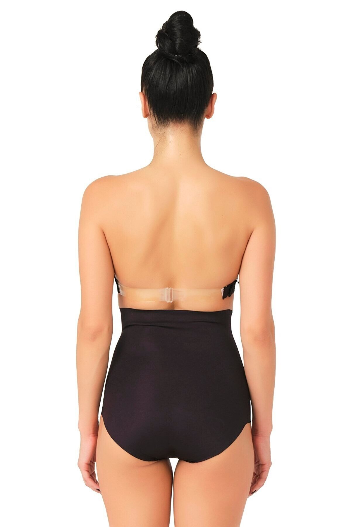 Lazer Kesim Yüksek Bel Slip Korse Emay 2708 - Siyah