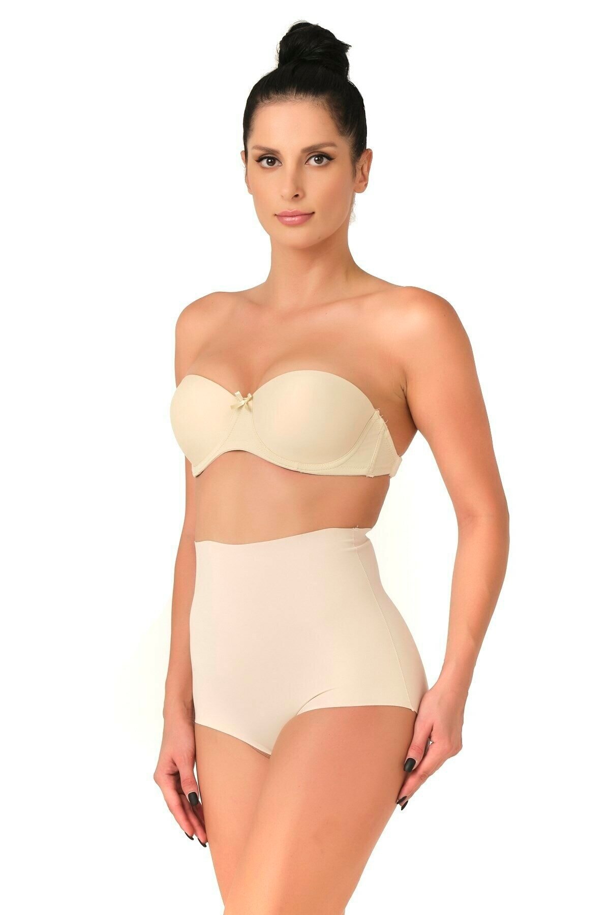 Lazer Kesim Yüksek Bel Slip Korse Emay 2708 - Ten