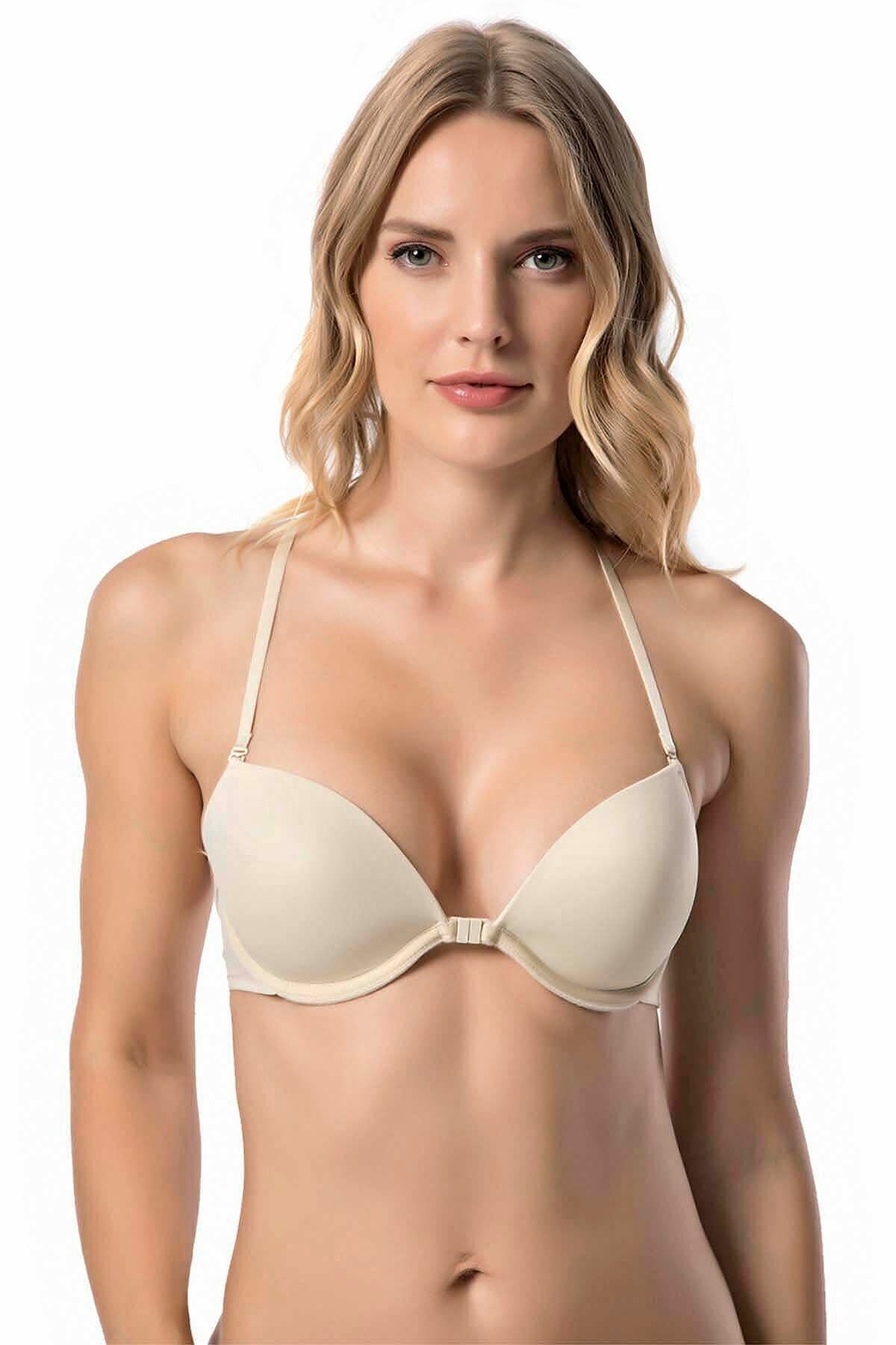 Le Jardin Dantel Detaylı Önden Açılabilen Klipsli Sporcu Sütyeni Le Jardin 7037 - Görsel 2