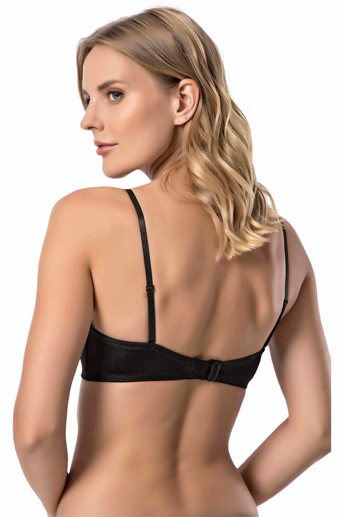 Destekli Straplez Sütyen Le Jardin 7036 - Siyah