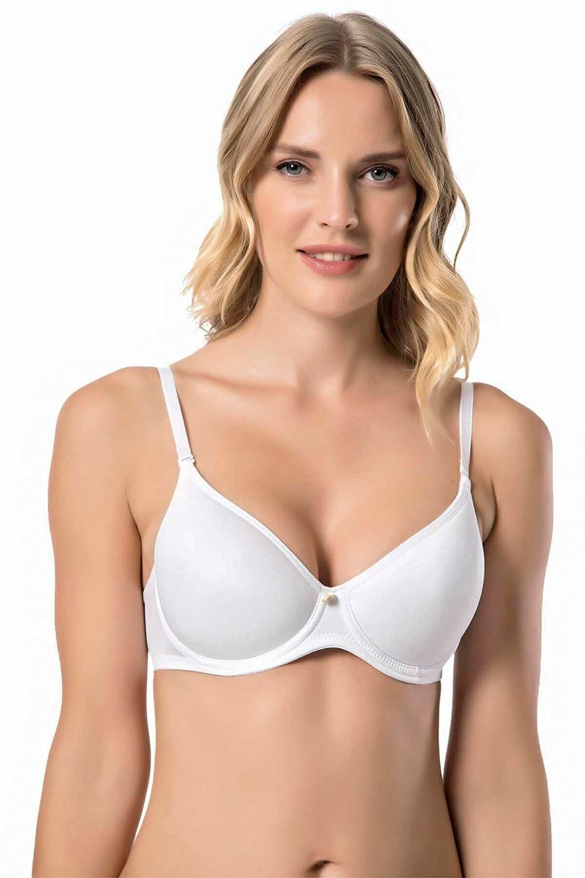 Full Cup Taşlı Büyük Beden Sütyen Le Jardin 9405 - Ekru