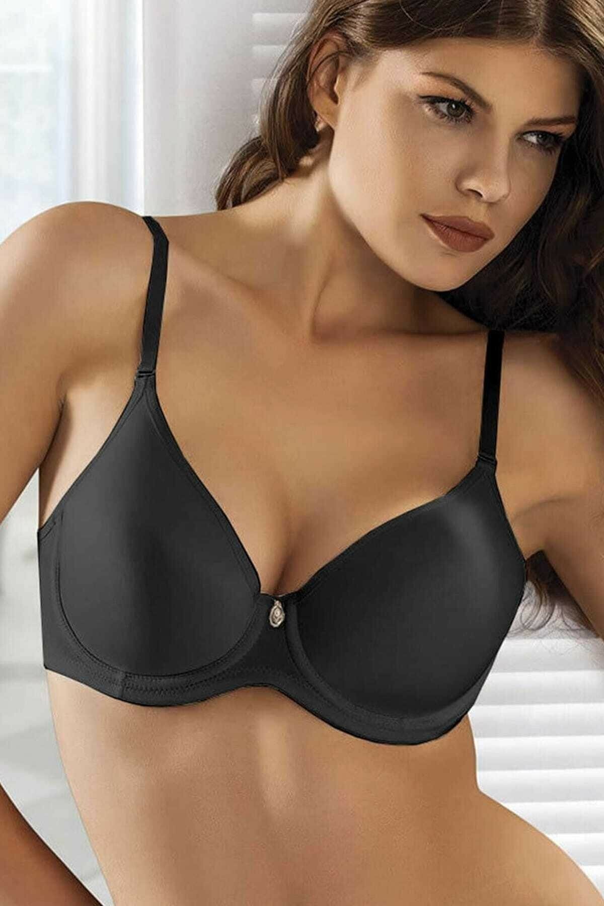 Dantel Detaylı Şeffaf Sütyen Le Jardin 9600 - Siyah