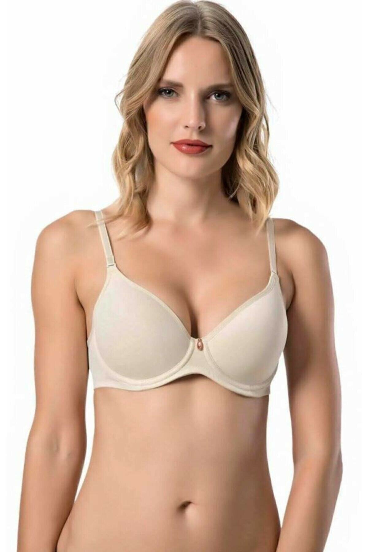 Dantel Detaylı Soft Cup Push Up Sütyen Le Jardin 9400 - Ten