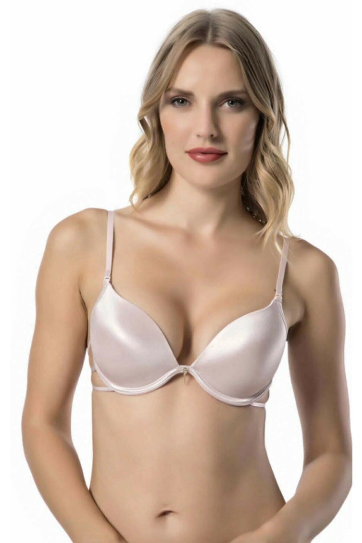 Dantel Detaylı Desteksiz Sütyen Le Jardin 7006 - Pudra