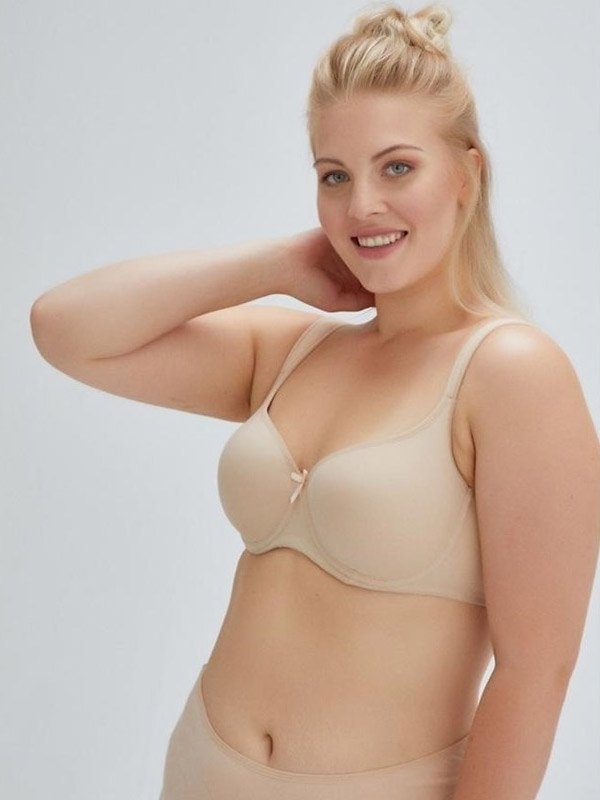 Toparlayıcı Yan Kemik Destekli Tam Kap Sütyen Eros 100 - Ten