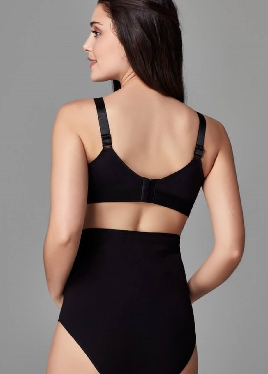 Pamuklu Karın Altı Destekli Hamile Külot Eros 511 - Siyah