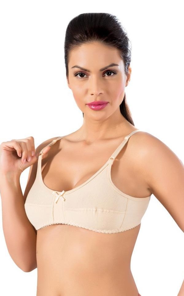 Dantel Detaylı Pamuklu Sütyen Lüx DRM 081 - Ten