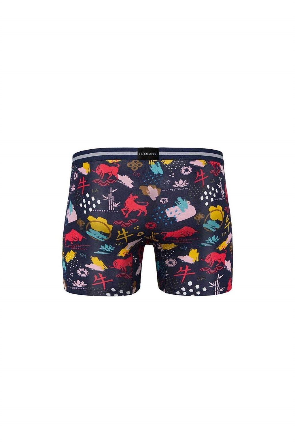 Baskılı Modal Normal Paça Boxer Doreanse 1849 - Lacivert