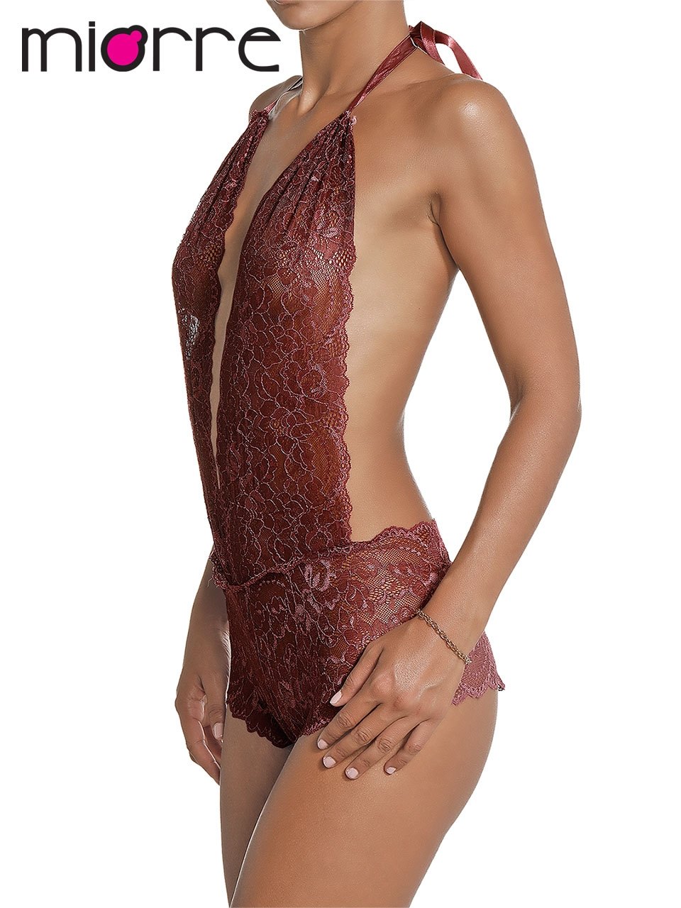 Miorre Göğüs Dekolteli Miorre Dantel Babydoll - Görsel 7