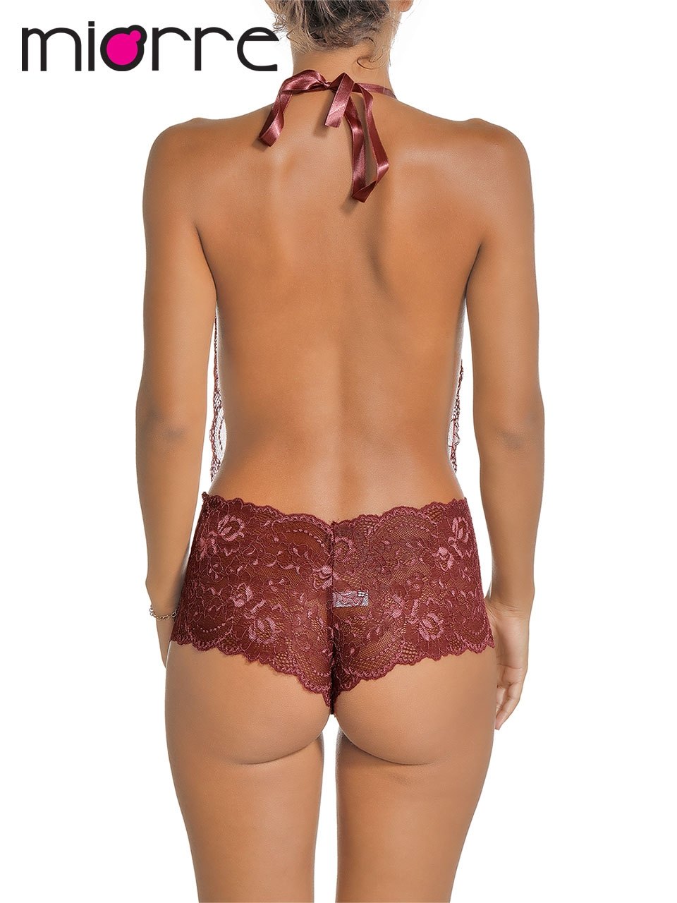 Miorre Göğüs Dekolteli Miorre Dantel Babydoll - Görsel 8