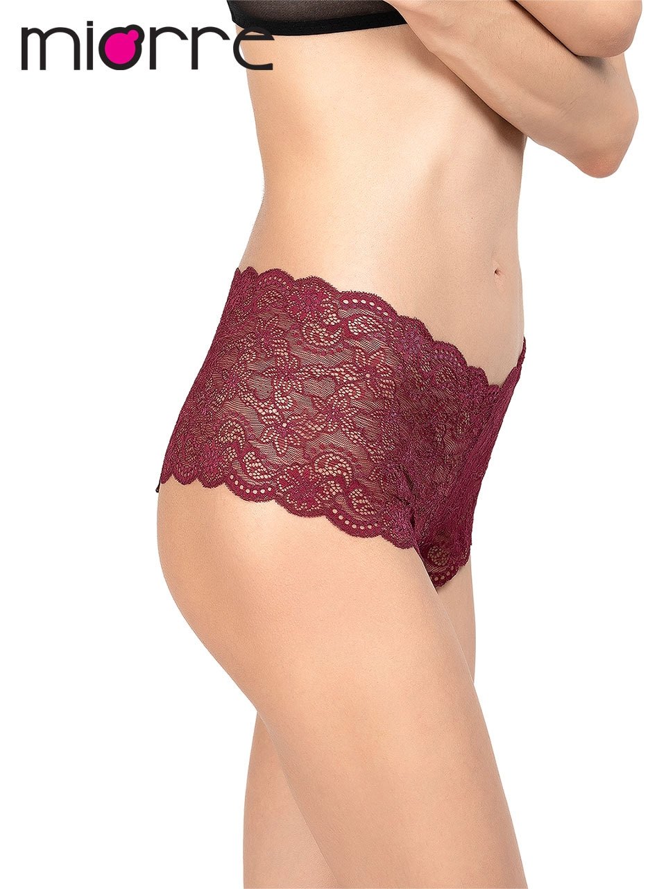 Miorre Bordo Dantel Hipster Külot - Bordo