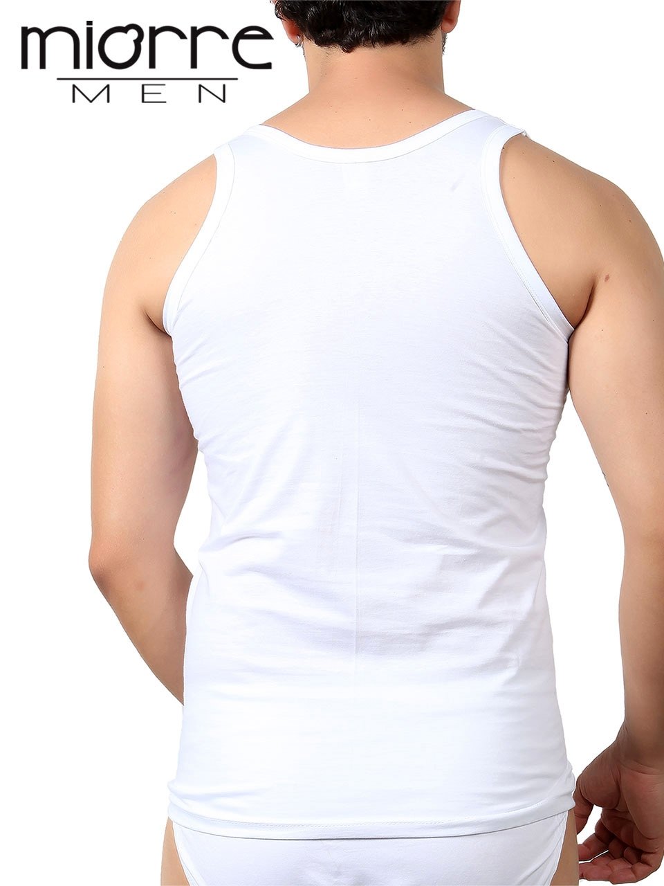 Miorre Klasik Erkek Atlet - %100 Pamuk - Beyaz