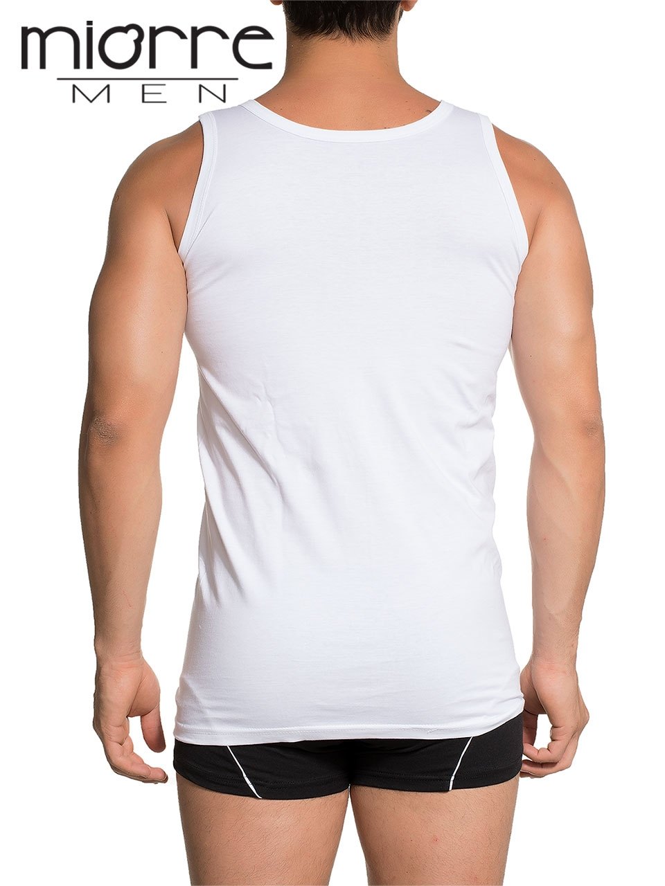 Miorre Yüzde yüz Pamuk Penye Erkek Atlet - Büyük Beden Seçenekleri - Beyaz