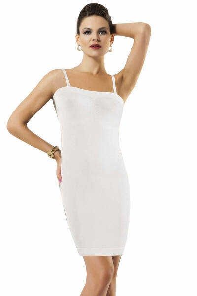 Tam Boy Silikonlu Kombinezon Korse Miss Modinn 1150 - Beyaz