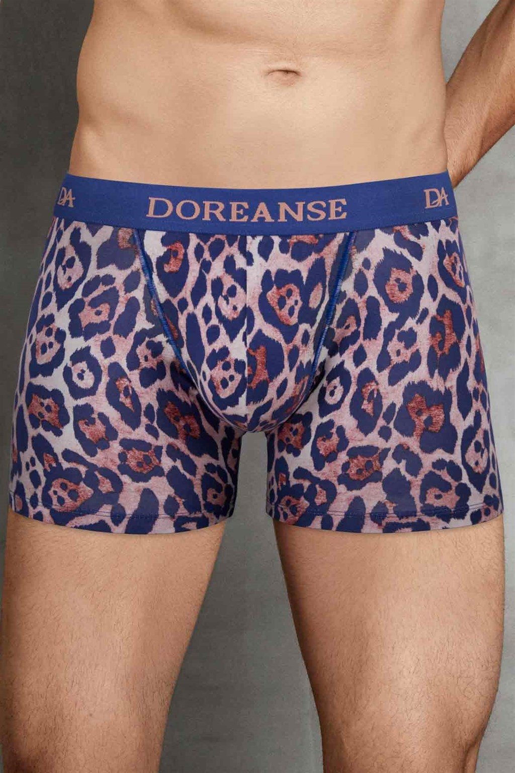 Modal Leopink Baskılı Normal Paça Boxer Doreanse 1801 - Leopink