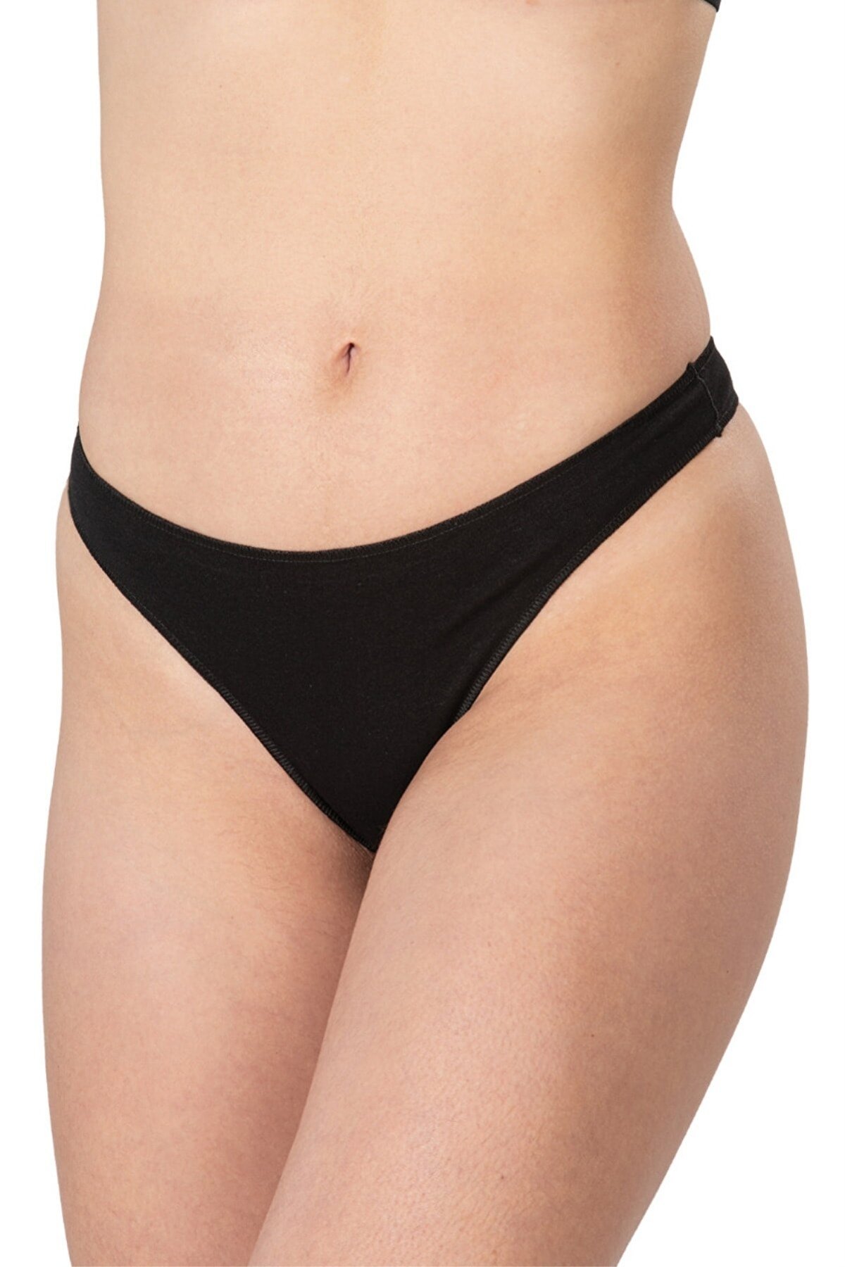 İp Detaylı Minimal String Külot Emay 1440 - Siyah