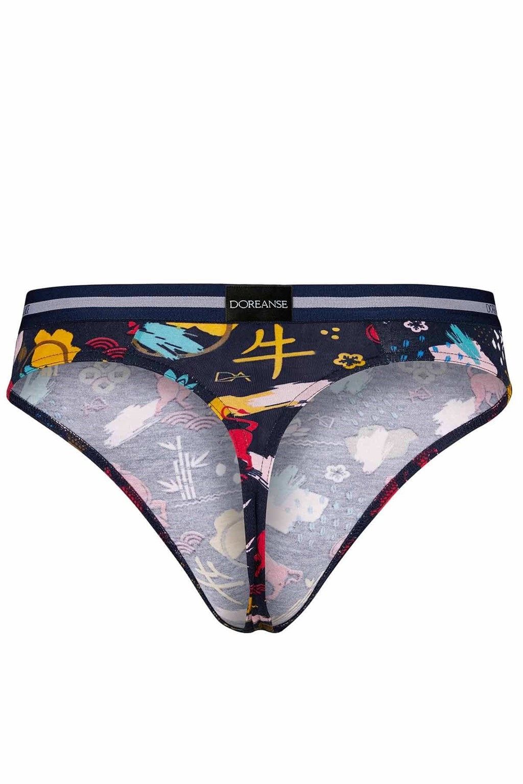 Modal Pamuklu Baskılı Renkli Tanga Doreanse 1264 - Memox