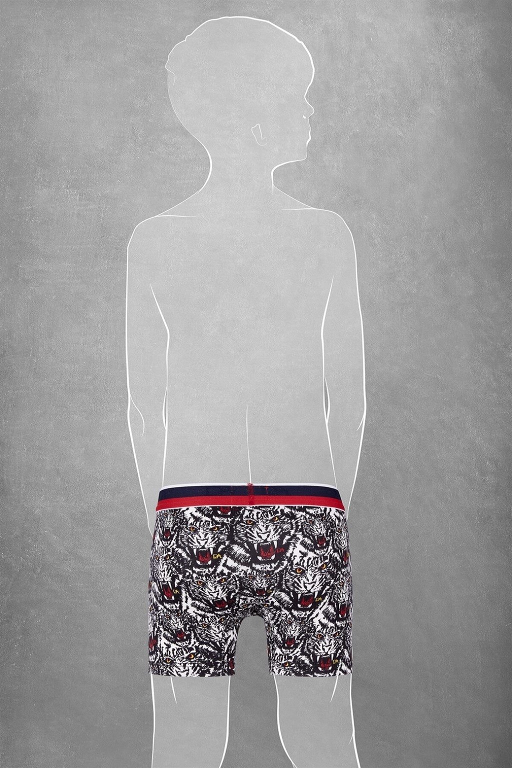 Modal Kaplan Baskılı Normal Paça Boxer Doreanse 610 - Kaplan