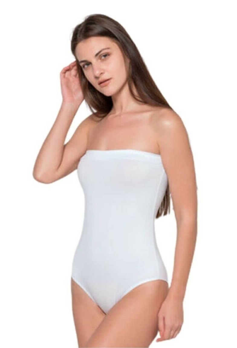 Modal Esnek Tek Parça Body İMER 9262 - Beyaz