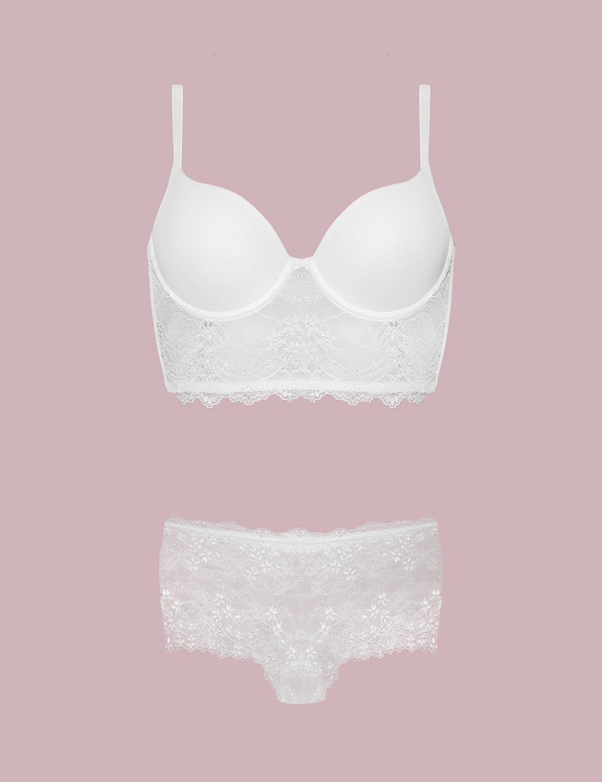 Desteksiz Sütyen Bikini Külot Takımı Nurteks 4321 - Ekru