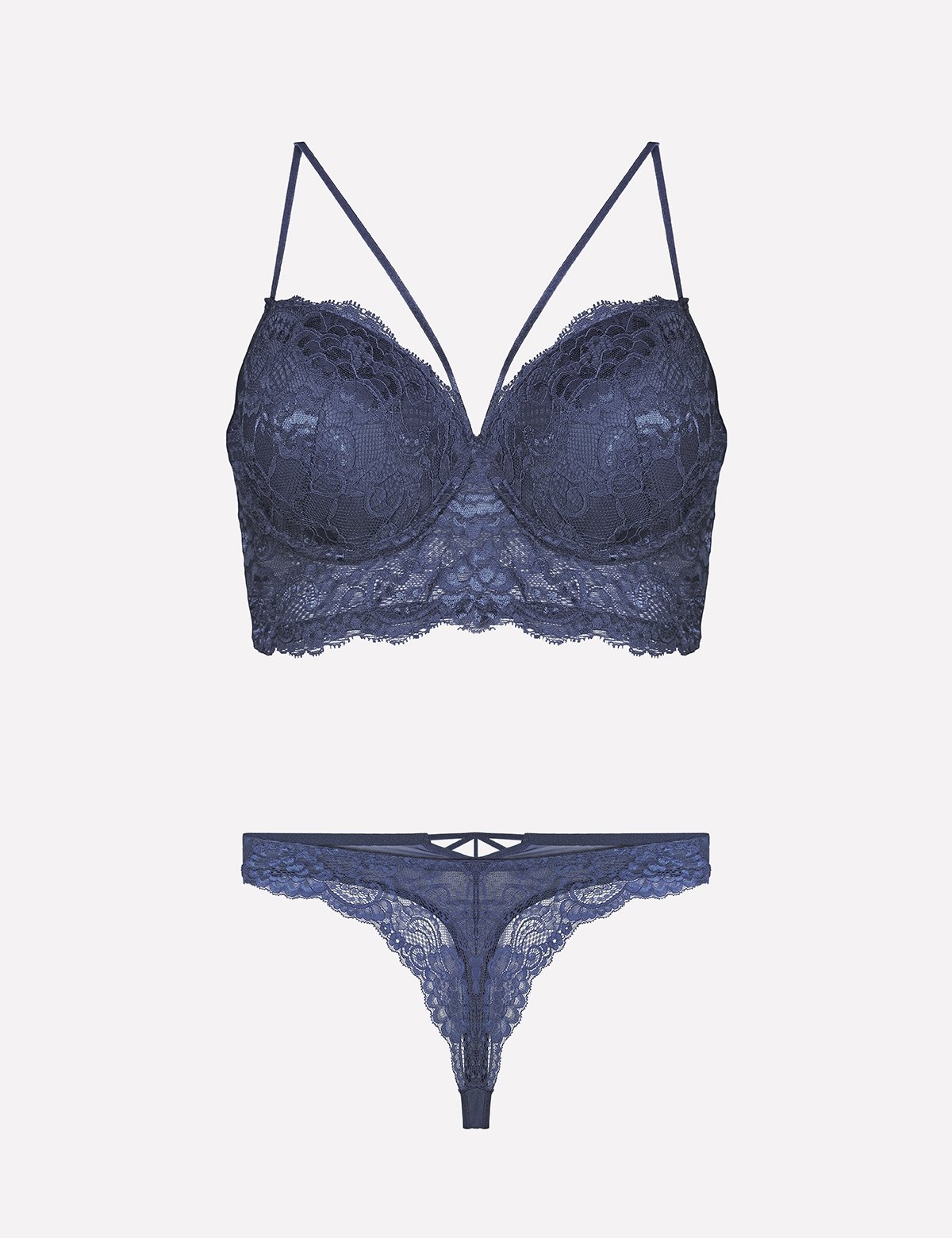 Nurteks Desteksiz Sütyen Külot Takımı Mor Nurteks 4330 - Görsel 4