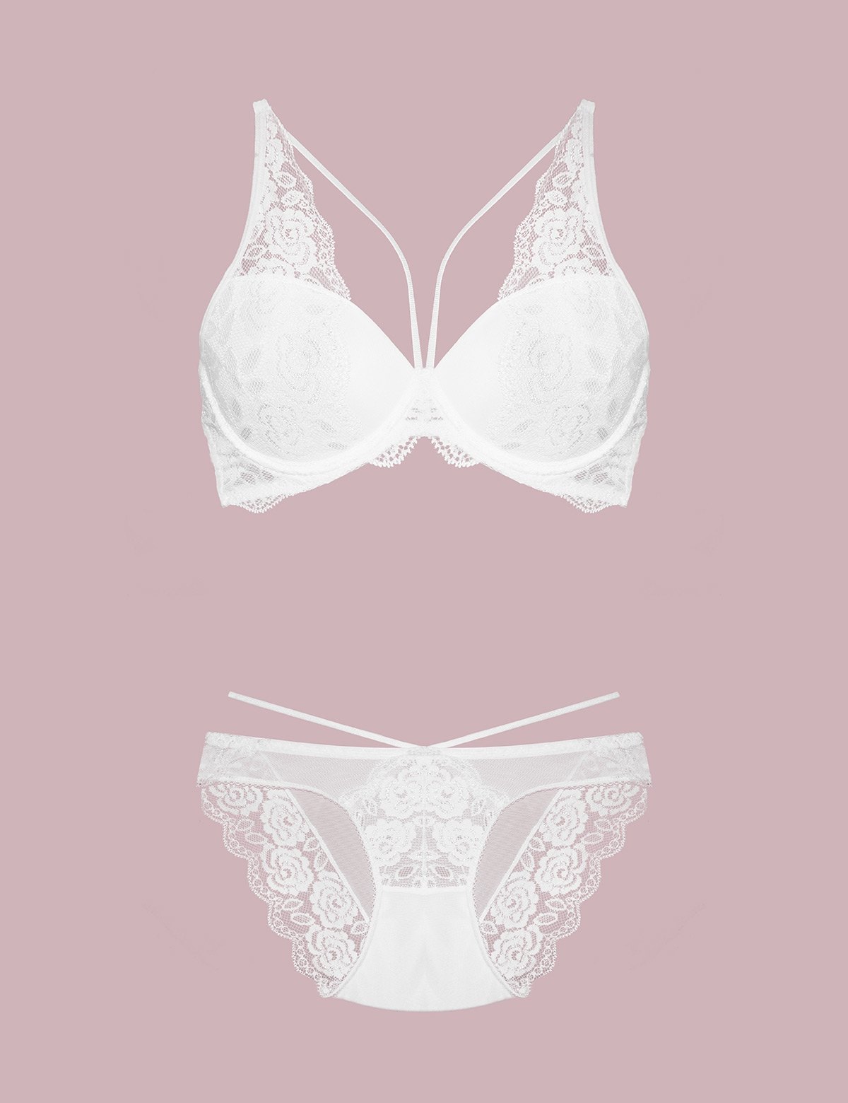 Destekli Sütyen Bikini Külot Takımı Nurteks 4426 - Ekru