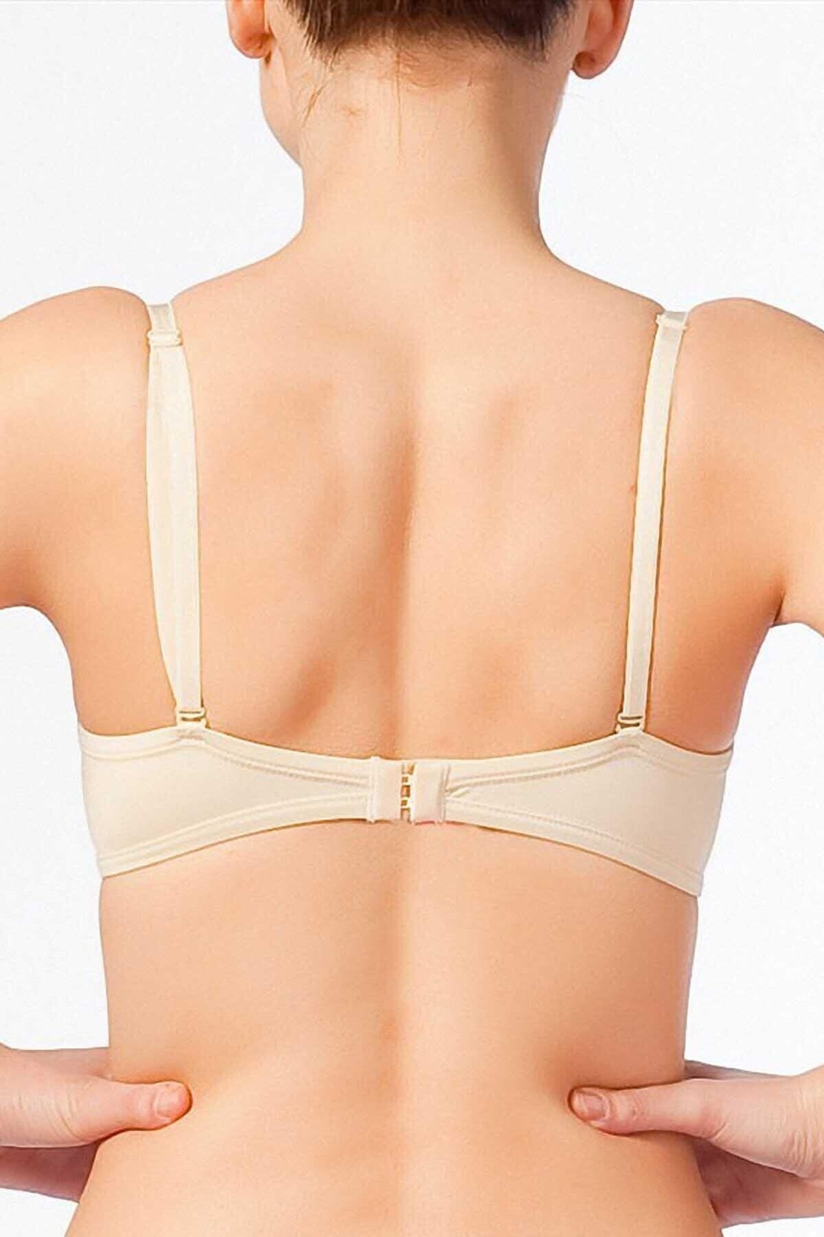 Dantel Detaylı Şeffaf Sütyen Nurteks 198 - Ten