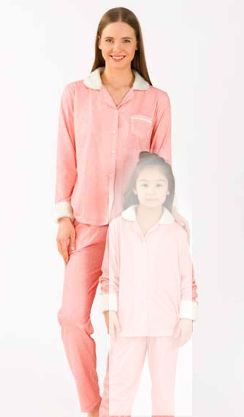 Yeni İnci Pamuklu Önden Düğmeli Kısa Kollu Pijama Takımı Yeni İnci 1736