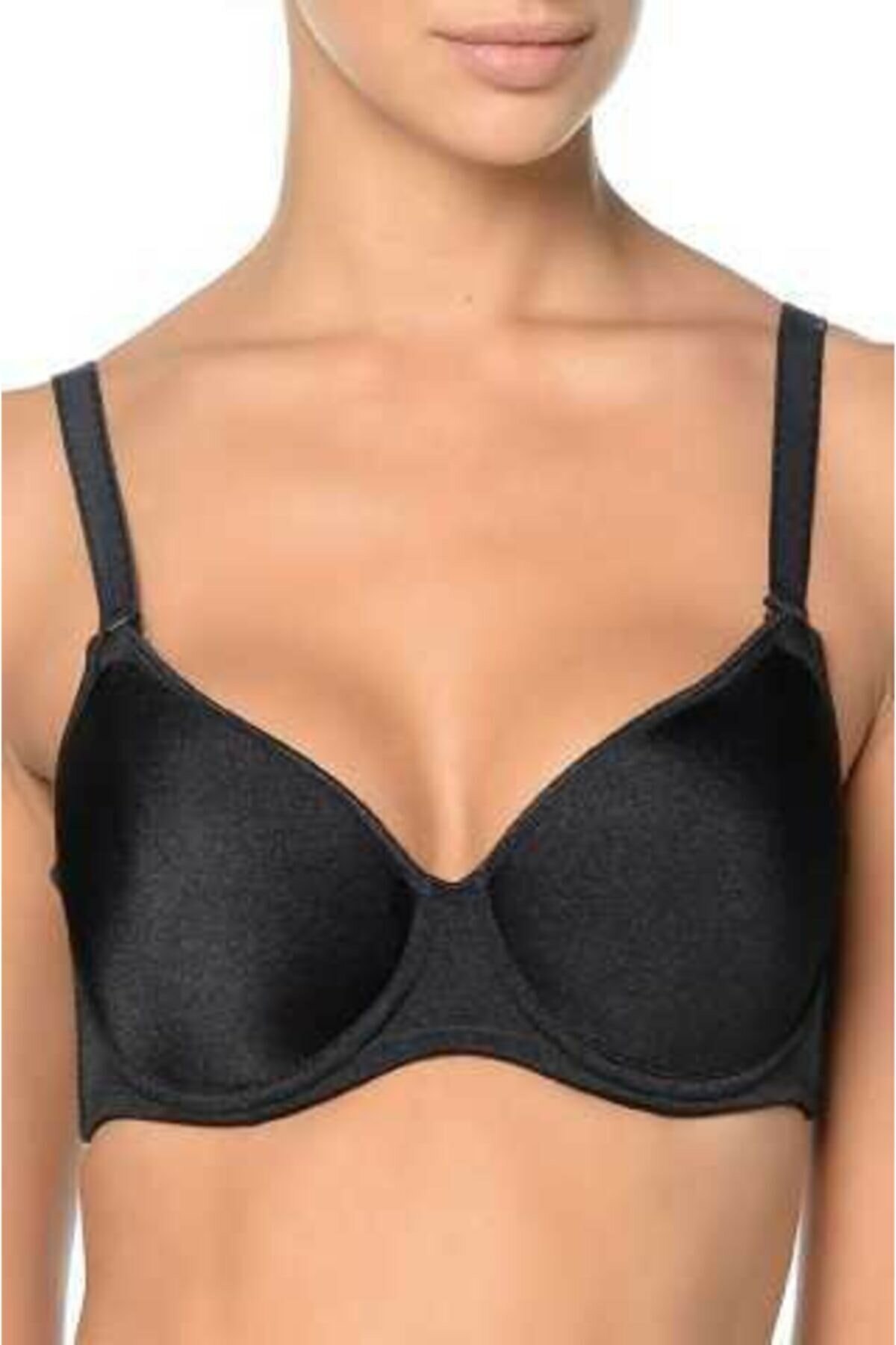 Dantelli Soft Cup Dolgusuz Sütyen Orkide 8100 - Siyah