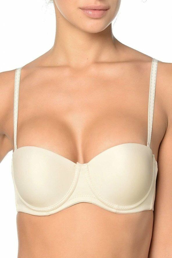 Dantelli Straplez Sütyen Orkide 2550 - Ten