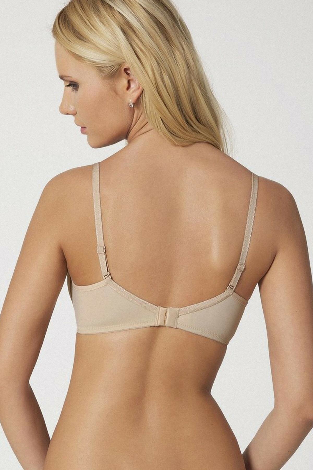 Dantel Detaylı Desteksiz Klasik Sütyen Orkide 8300 - Ten