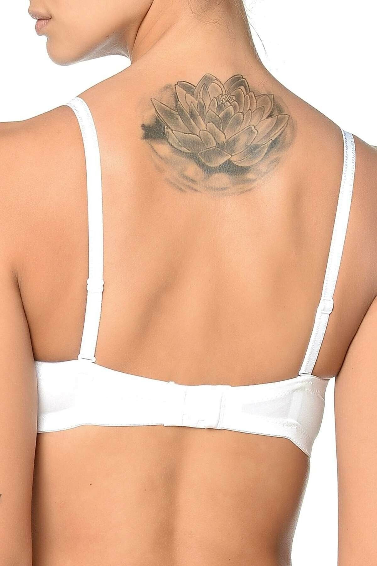 Geniş Silikon Bantlı Straplez Sütyen Orkide 1001 - Beyaz