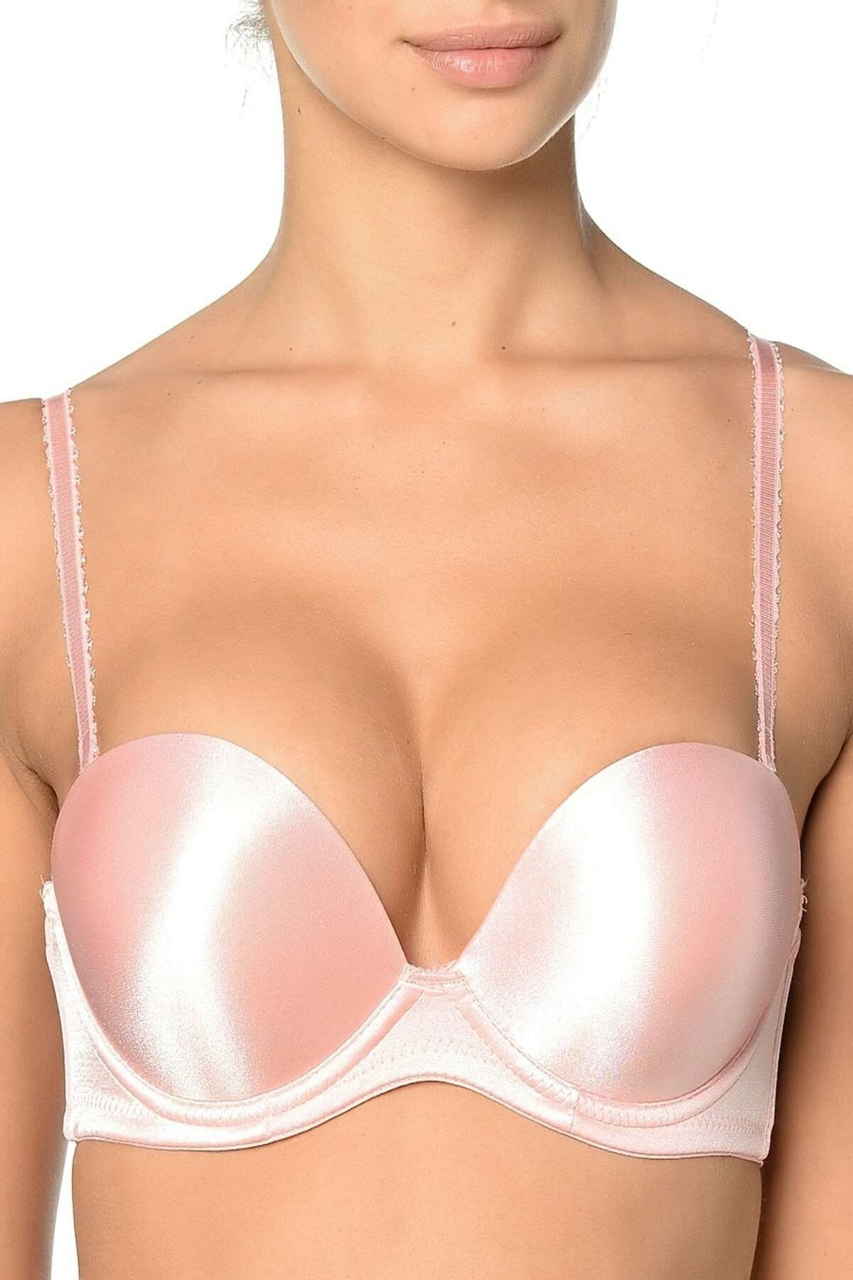 Orkide Geniş Silikon Bantlı Straplez Sütyen Orkide 1001 - Görsel 4