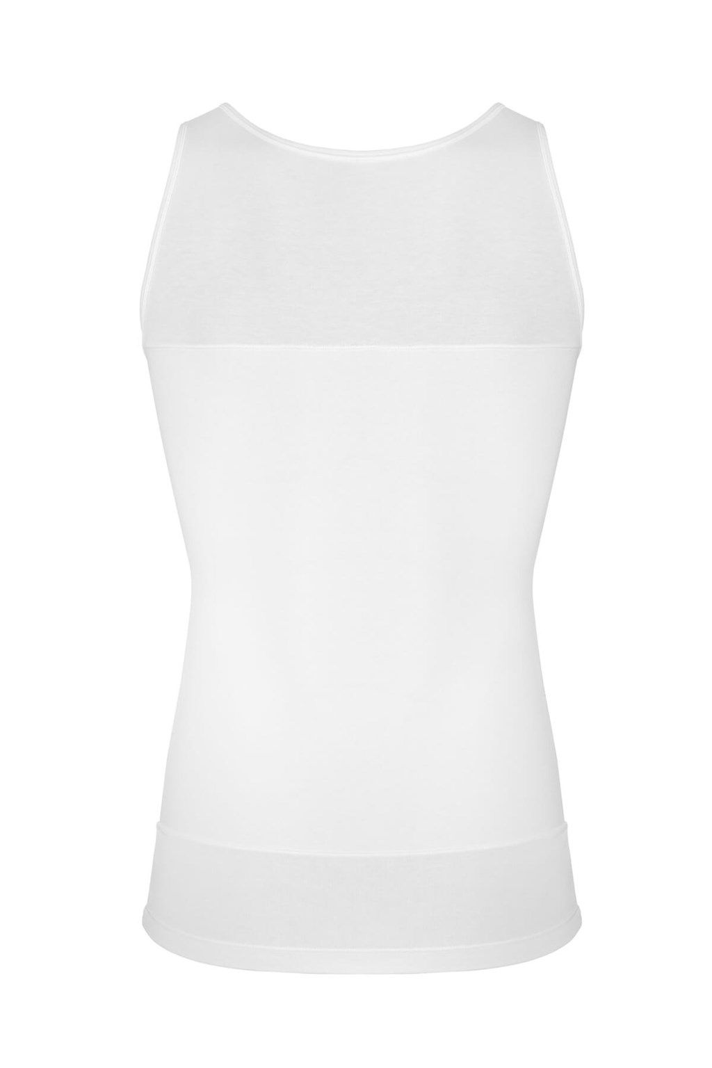 Pamuklu Ribana Göğüs Sıkıştırma Atlet Korse Doreanse 5965 - Beyaz