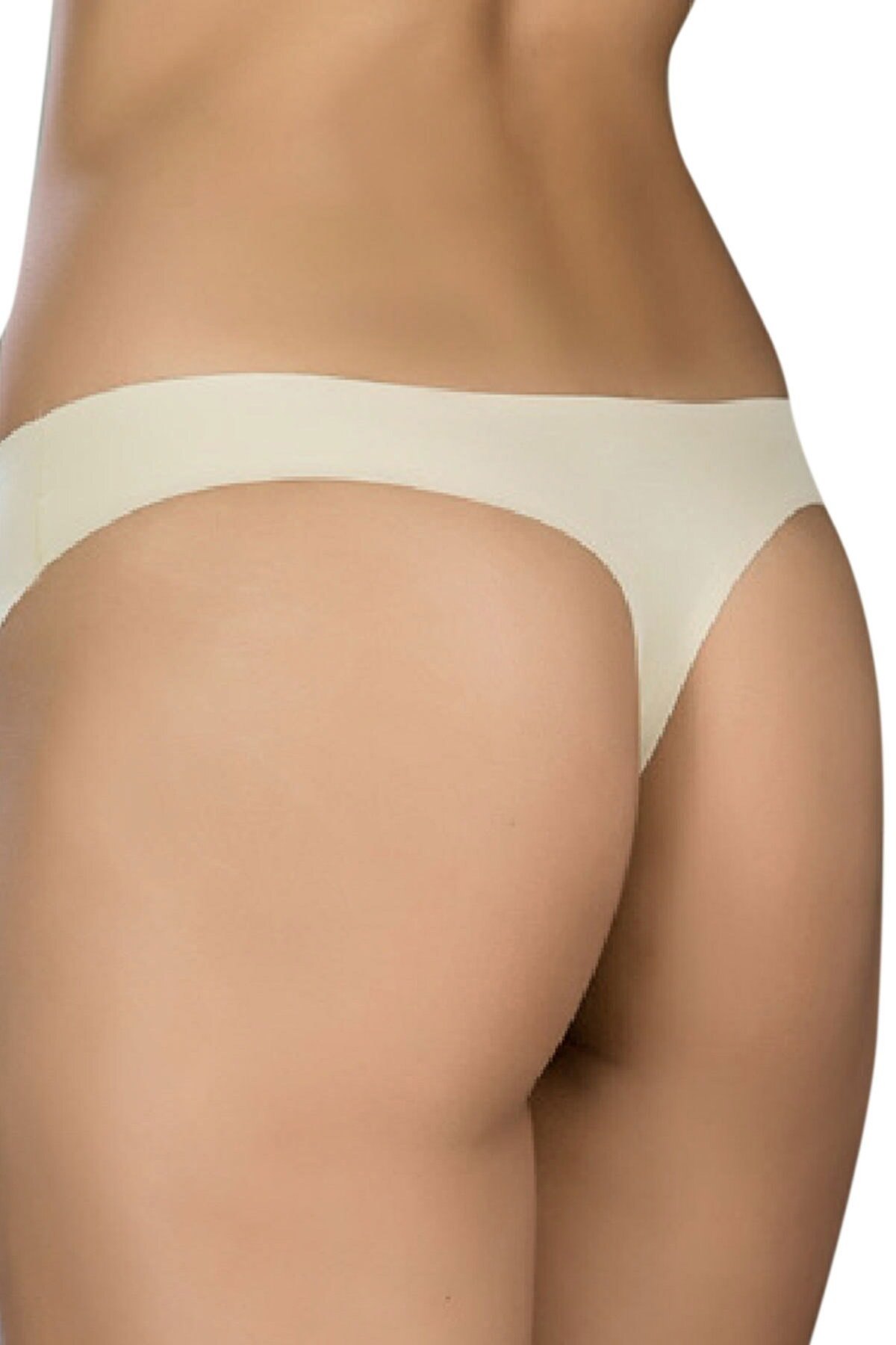 Yüksek Pamuk Oranı Dikişsiz String Külot Moonlight 4003 - Ten