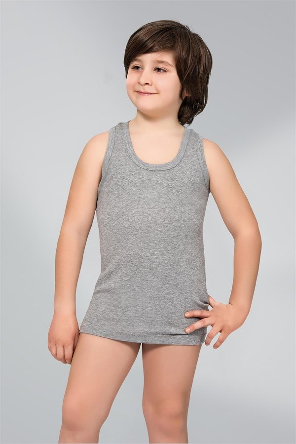 Namaldı Dayanıklı Pamuklu Ribana Erkek Çocuk Atlet Namaldı 307 - Görsel 3