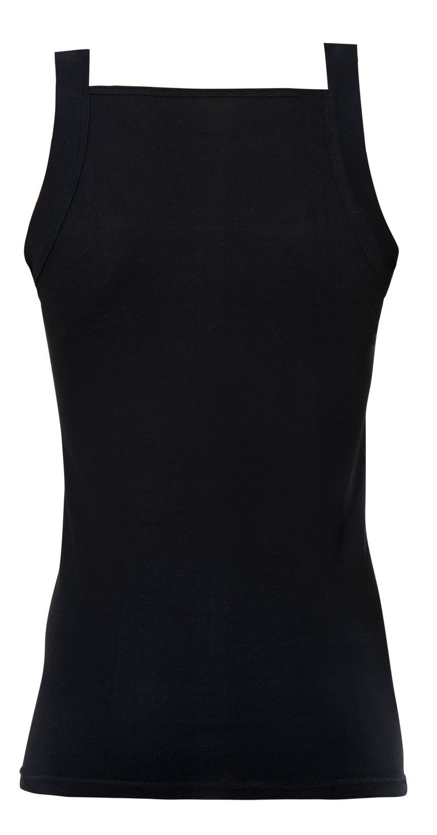 Pamuklu Ribana Askılı Atlet Anıt 9910 - Siyah