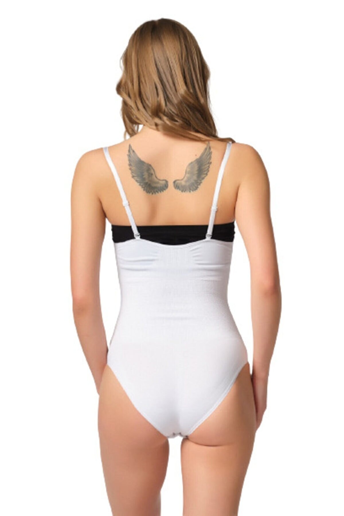 Dikişsiz Kompresyonlu Göğsü Açık Korse Emay 2043 - Beyaz