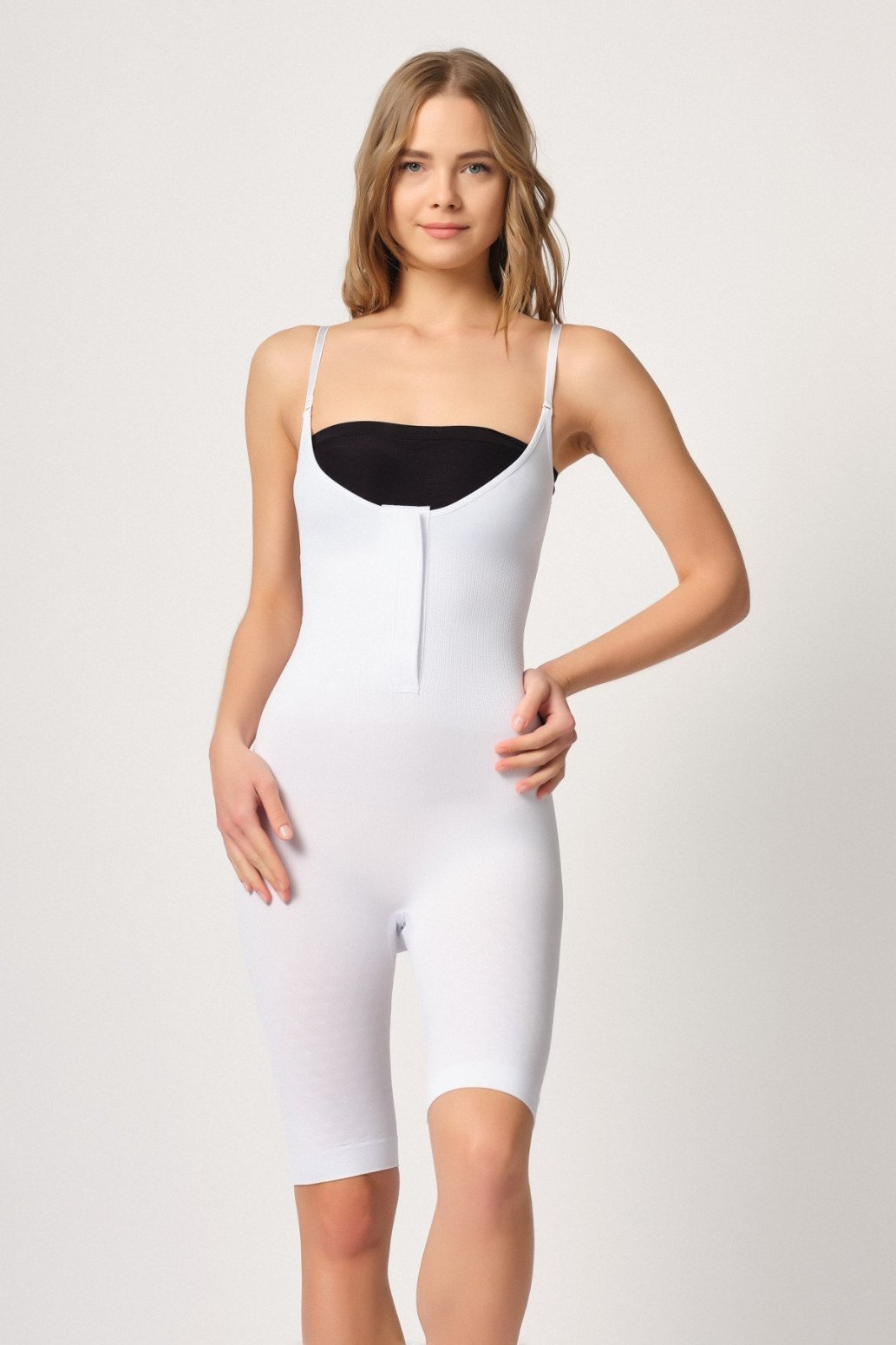 Dikişsiz Yüksek Bel Korse Polyamid Emay 2093 - Beyaz