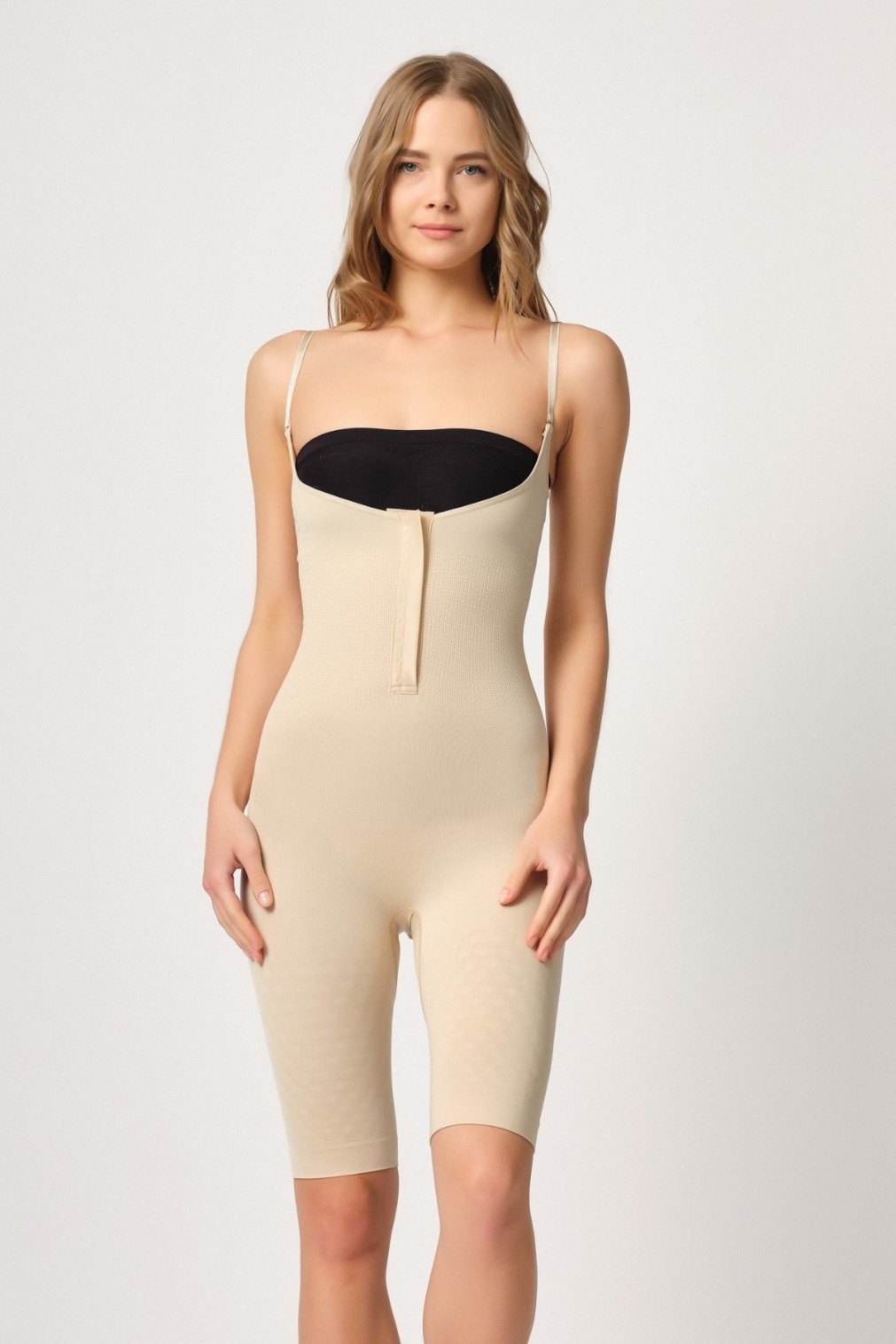 Dikişsiz Yüksek Bel Korse Polyamid Emay 2093 - Ten