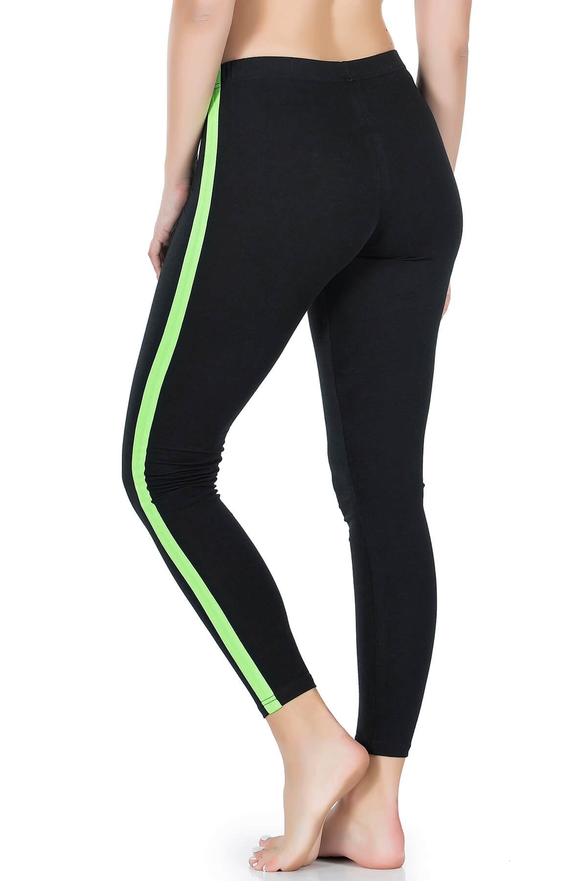 Yüksek Bel Esnek Kadın Tayt Derya 0603 - Siyah