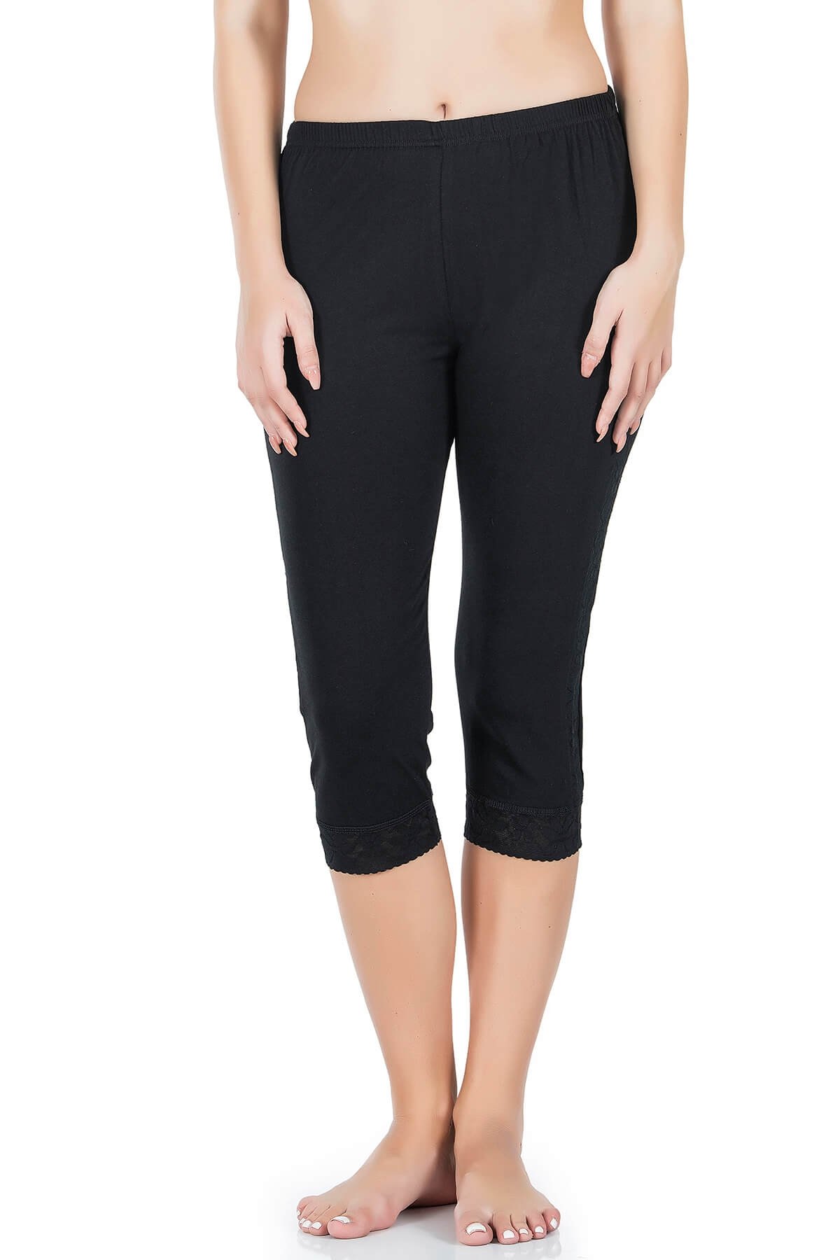 Yüksek Bel Destekli Esnek Kadın Tayt Derya 417 - Siyah