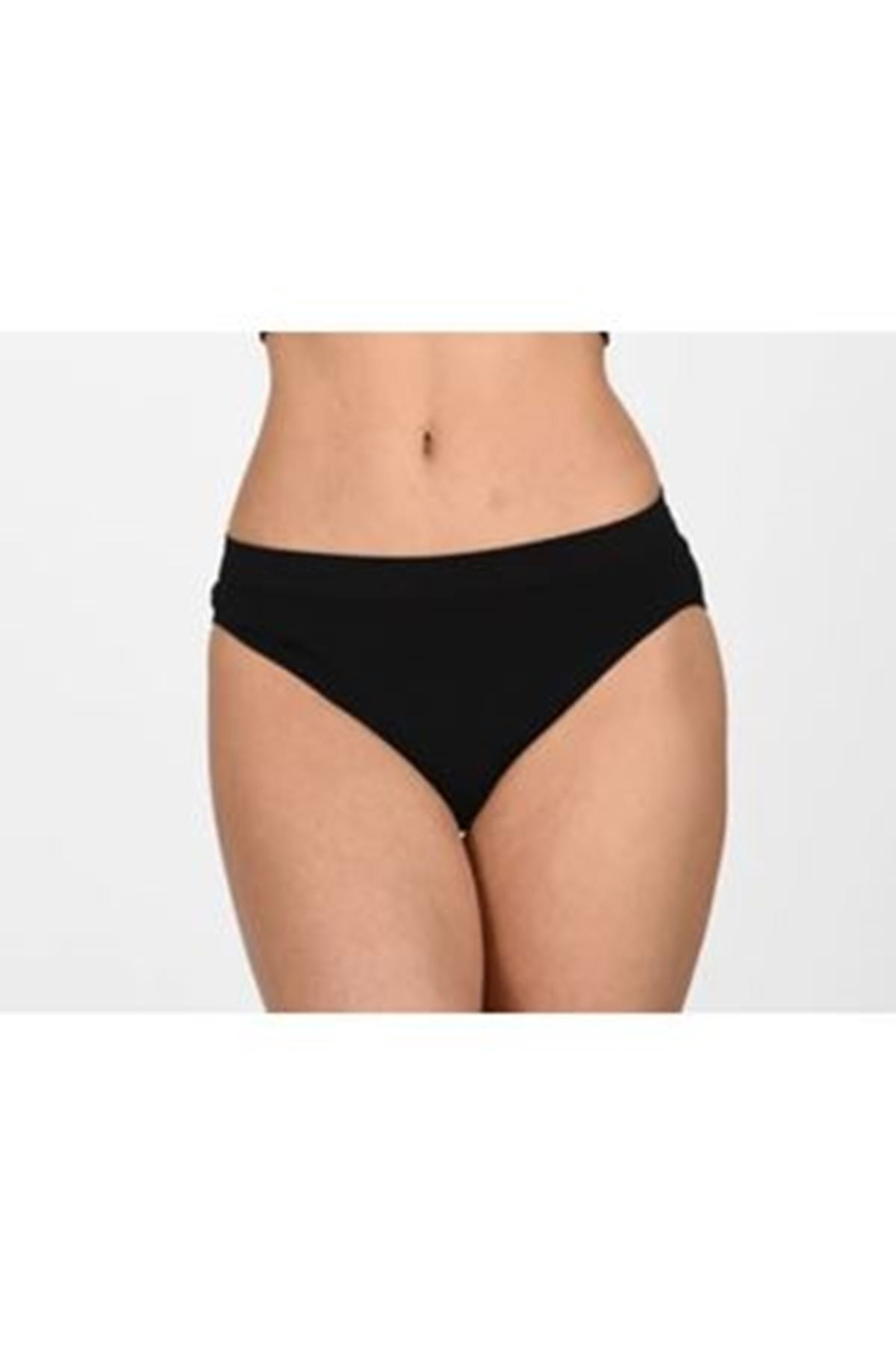 Dikişsiz Pamuklu Slip Külot Sistina 730 - Siyah